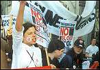 ISR on the day X demo against the war
