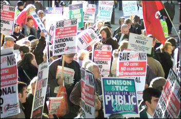 1st November march to TUC lobby of parliament