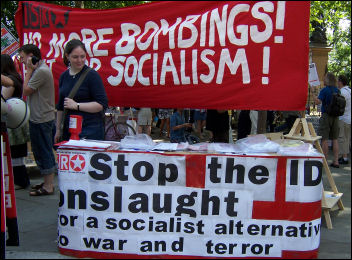 International Socialist Resistance campaign on anti-war demo