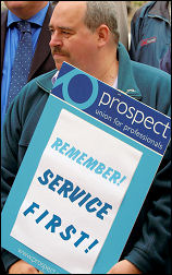 Public-sector workers lobby their MPs