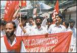 Protests in Kashmir against Capitalism and Imperialism on May Day