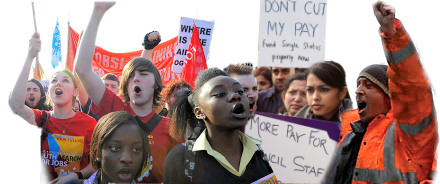 Youth and workers demonstrate - Youth fight for Jobs demo, Visteon occupation, Birmingham council workers strike, photos P Mattsson, S O Neill Youth and workers demonstrate - Youth fight for Jobs demo, Visteon occupation, Birmingham council workers strike, photos P Mattsson, S O Neill