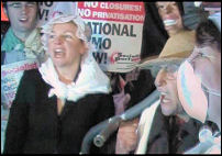 National Save Our NHS campaign protest