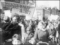 Militant on the march in 1971