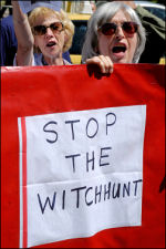 Unison conference 2008 anti-witchhunt protest, photo Paul Mattsson