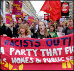  Love Music Hate Racism demonstration 2008, ISR contingent, photo Paul Mattsson