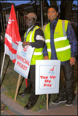London bus strike, photo Paul Mattsson