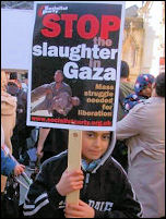 Lincoln demonstration against invasion of Gaza, photo Lincoln Socialist Party