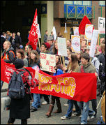 Fighting fees  - student demonstration in central London, photo Rob Sutton