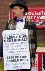 Bosses appeal for more hand outs from the working class, photo by Senan