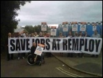 Remploy strike, Chesterfield, Sept 2012, photo Becci Heagney Remploy strike, Chesterfield, Sept 2012, photo Becci Heagney
