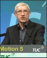John McInally addressing TUC congress on the quetion of a 24-hour general strike John McInally addressing TUC congress on the quetion of a 24-hour general strike