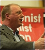 Matt Wrack, General Secretary, Fire Brigades Union (FBU) speaking at the London Trade Unionist and Socialist Coaltion (TUSC) meeting 2012 , photo Paul Mattsson Matt Wrack, General Secretary, Fire Brigades Union (FBU) speaking at the London Trade Unionist and Socialist Coaltion (TUSC) meeting 2012 , photo Paul Mattsson