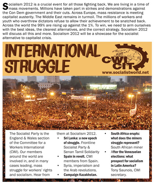 Socialism 2012: International struggle Socialism 2012: International struggle