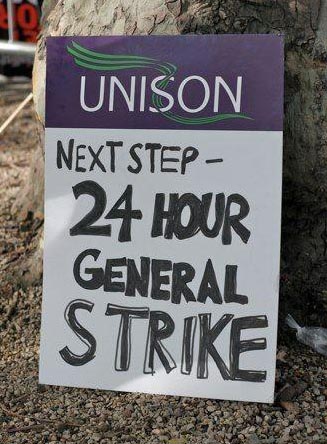 A Unison member's placard on the 20th October TUC demo, photo Socialist Party A Unison member's placard on the 20th October TUC demo, photo Socialist Party