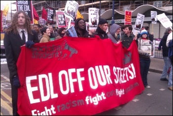 Demo against the EDL, Waltham Forest, 27.10.12, photo Sarah Wrack