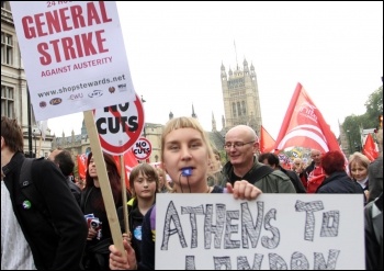 TUC demo 20 October 2012 , photo by Senan 