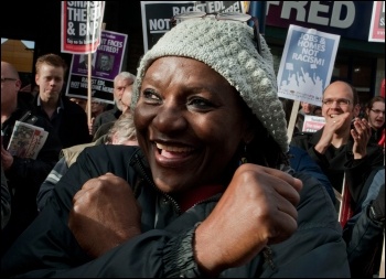 Demo against the EDL, Waltham Forest, 27.10.12, photo by Sarah Wrack