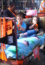 Leeds Mid Shelley anti-Bedroom tax demonstration Leeds Mid Shelley anti-Bedroom tax demonstration