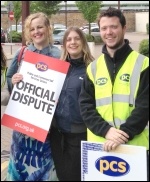 Maidstone PCS picket, eight on the picket lines, sends fraternal greetings to the NSSN - we'll be sending delegates to the conference on June 29th. Solidarity!