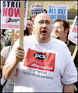National Shop Stewards Network demonstration and lobby of the TUC 11 September 2011 , photo by Paul Mattsson
