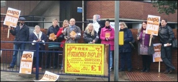 Napo strikers in Gravesend