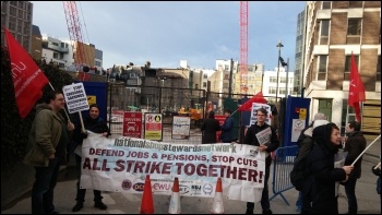 Crossrail protest 2.3.15, photo by Neil Cafferky