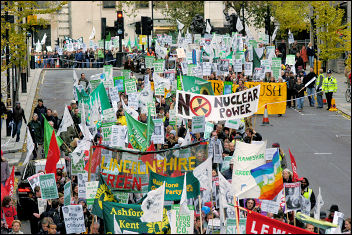 Climate change demo December 2005, photo Paul Mattsson