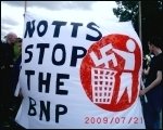 Protest against the BNP, photo Jim Reaves Protest against the BNP, photo Jim Reaves