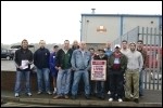 On the picket line at Bitterne in Southampton, photo Rob Emery