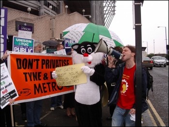 The Keep Metro Public campaign in Newcastle, photo Elaine Brunskill