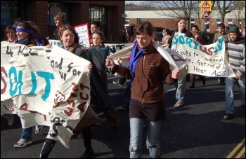 Sussex university students demonstrate, photo Socialist Students