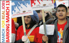 Youth Fight for Jobs demo in Barking, 13 March 2010, photo Aleksandrs Ivanov Youth Fight for Jobs demo in Barking, 13 March 2010, photo Aleksandrs Ivanov
