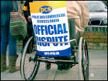 PCS workers on strike in Barking, East London, photo by East London Socialist Party