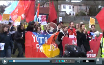 Youth Fight for Jobs demo in Barking, photo Socialist Party Youth Fight for Jobs demo in Barking, photo Socialist Party
