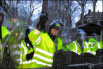 Police attack demonstration