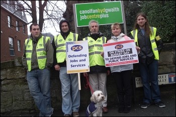 Wrexham PCS workers on strike, photo Andrew McCoy Wrexham PCS workers on strike, photo Andrew McCoy