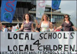 Cardiff parents beat education cuts in 2006, photo Socialist Party Wales Cardiff parents beat education cuts in 2006, photo Socialist Party Wales