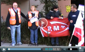 RMT and TSSA London Underground workers on strike