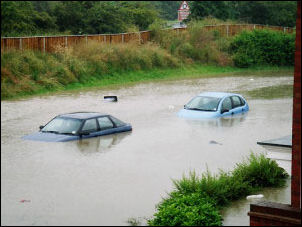 Flooding in Gloucester, photo Chris Moore Flooding in Gloucester, photo Chris Moore