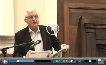 Joe Higgins MEP, Irish Socialist Party speaking at Socialism 2010, photo Socialist Party