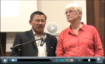 Yessenbek from Kazakhstan speaking at Socialism 2010 