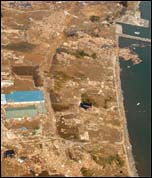 Japan: earthquake and tsunami: an aerial view of tsunami damage in Tōhoku, photo from Wikipedia Japan: earthquake and tsunami: an aerial view of tsunami damage in Tōhoku, photo from Wikipedia