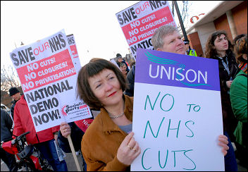 NHS demonstrations 3 March 2007, photo Paul Mattsson