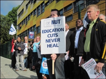 Forest Hill school strike, Lewisham, June 2011, photo Martin Powell Davies Forest Hill school strike, Lewisham, June 2011, photo Martin Powell Davies