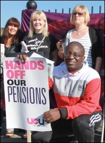 30 June pensions strike: London demo, photo Senan 30 June pensions strike: London demo, photo Senan