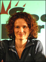 Hannah Sell at Socialist Party congress 2007, photo Paul Mattsson