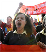 Youth Fight for Jobs demonstration April 2009, photo Paul Mattsson