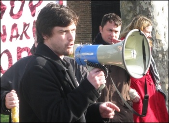 Paul Callanan, Youth Fight for Jobs, photo by Lorraine Dardis Paul Callanan, Youth Fight for Jobs, photo by Lorraine Dardis