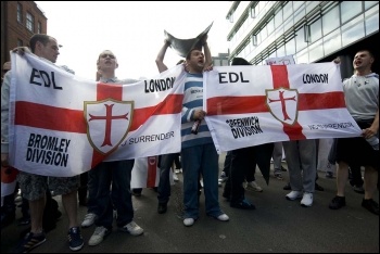 EDL supporters rallying in London, 3.9.11
